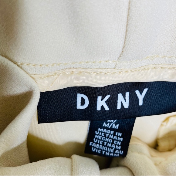 ☑️DKNY Womens Wheat Stretchy Wide Leg Trousers FLYP - Picture 9 of 15